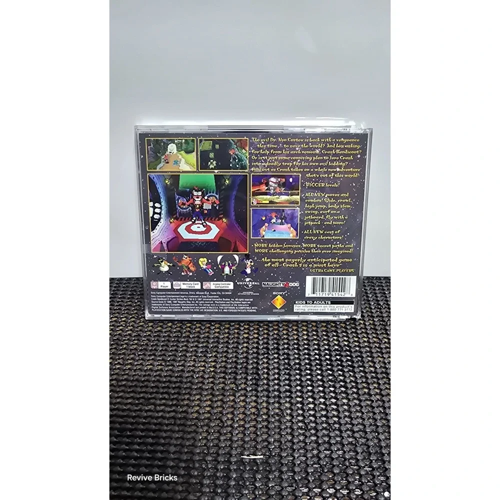 Crash Bandicoot 2 Cortex Strikes Back  Sony PlayStation 1 PS1 Black Label Tested